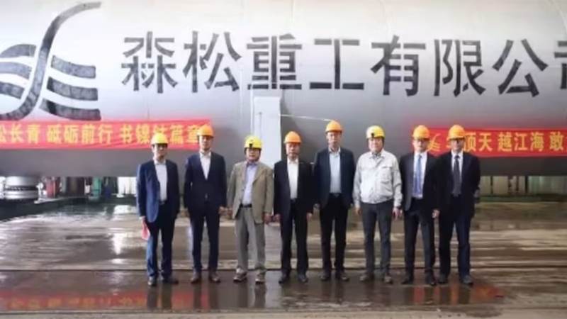 森松工業での集合写真